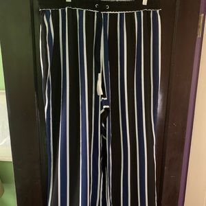 Full length flowy drawstring pants